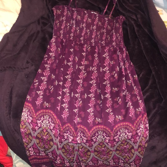 Motherhood Maternity Dresses & Skirts - Purple Floral Maternity Dress
